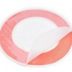 CINTA DOBLE CARA ROJA 3MM