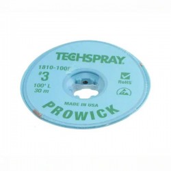MALLA PARA DESOLDAR / MALLA DESOLDADORA CON ROSIN TECHSPRAY PROWICK #3 30.5M