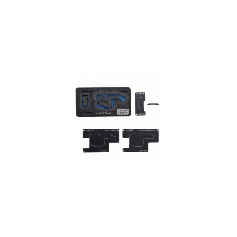 PLATAFORMA + ESTENCIL PARA REBALLING IPHONE X / XS / XS MAX MIDDLE FRAME