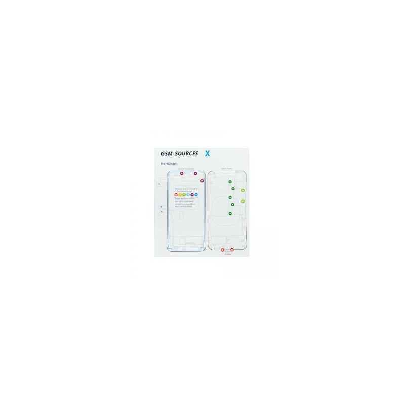 TAPETE MAGNETICO PARA TORNILLOS IPHONE 5S 6G 6 PLUS 6S 6S PLUS 7G 7 PLUS 8G 8 PLUS X